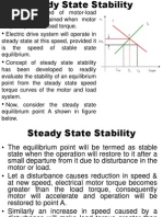 Steady State Stabiblity