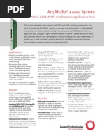 AnyMedia LPA832 ADSL-POTS Combination Application Pack Brochure