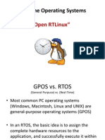 Real-Time Operating Systems: "Open Rtlinux"