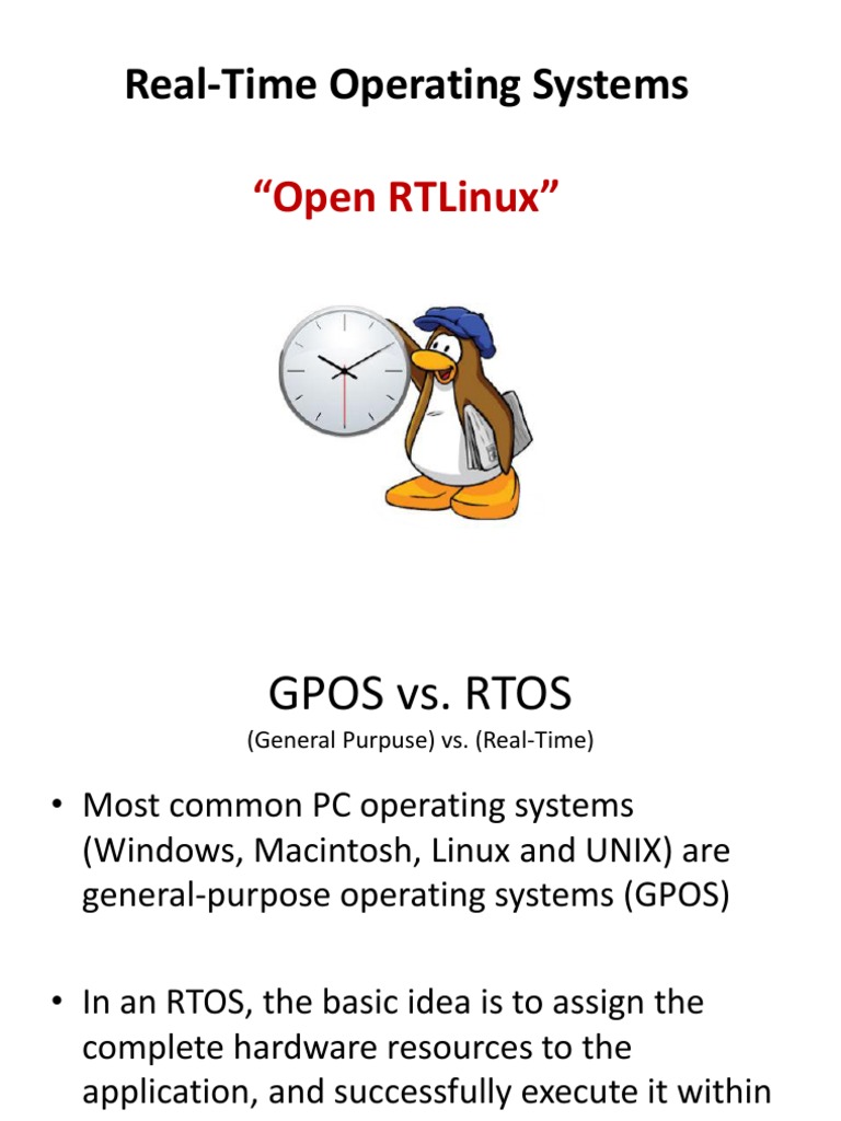 Understanding Real-Time Operating Systems | PDF | Kernel (Operating ...