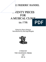 Handel - 20 Pieces Musical Clock