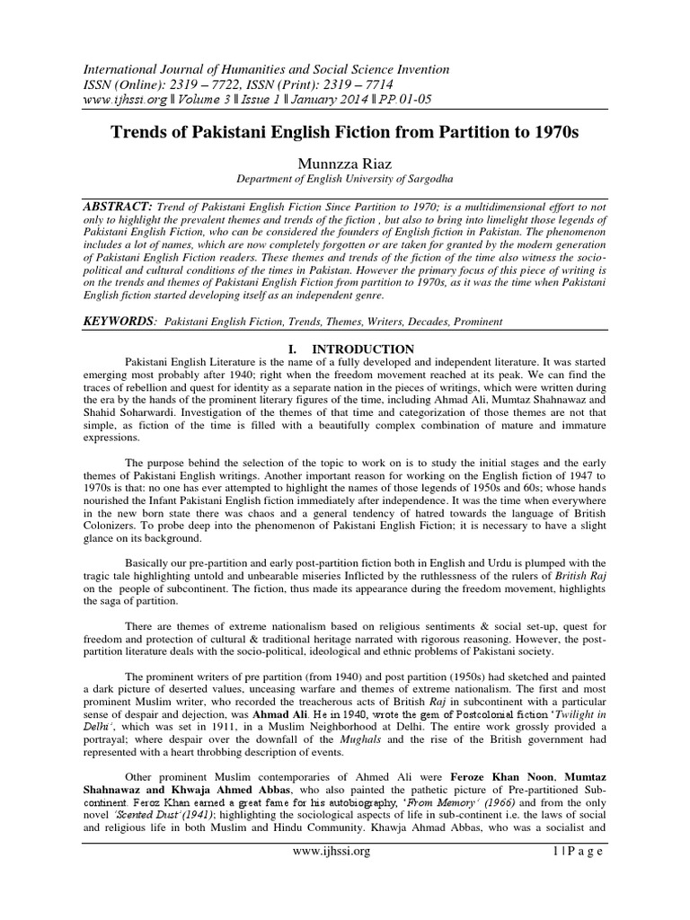 International Journal of Humanities and Social Science Invention ...