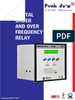 Digital Under and Over Frequency Relay: An ISO 9001: 2008 Company