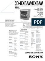 Service Manual: Hcd-Bx6Av/Dx6Av