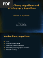 Number Theory Algorithms and Cryptography Algorithms