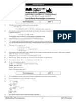 Solutions To Home Practice Test-5/Chemistry: Thermodynamics HWT - 1