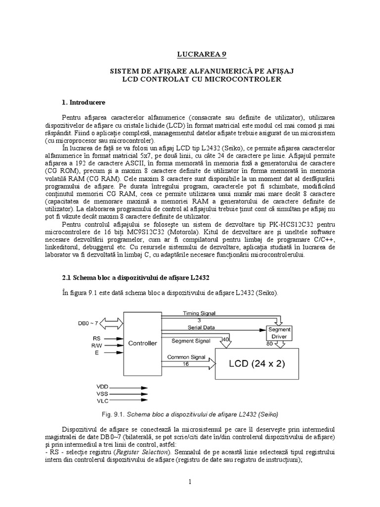 Afisare LCD | PDF