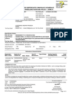 Motorised-Two Wheelers Package Policy - Zone A Motor Insurance Certificate Cum Policy Schedule