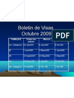 Boletin de Visas - Oct2009