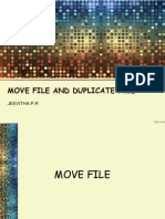Move File and Duplicate File: Jeevitha.P.R