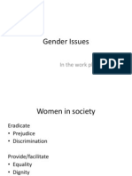 Gender Issues: in The Work Place