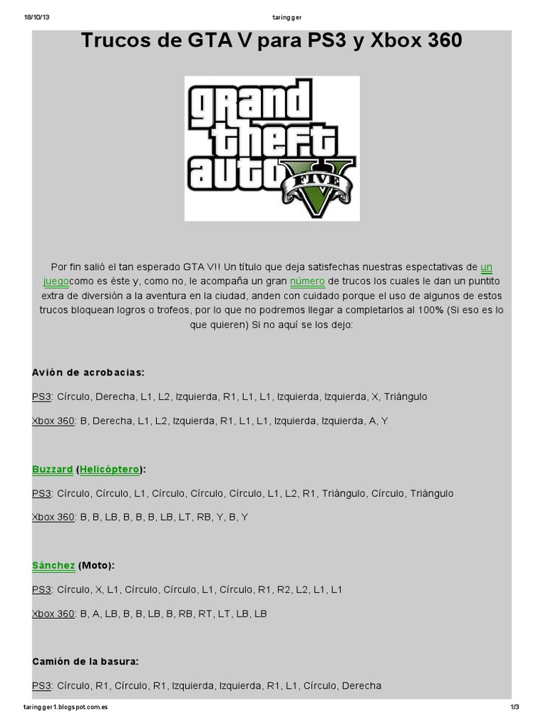 Guia GTA San Andreas PS2 Completo Espanol PDF, PDF, Dieta