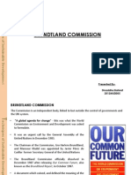 Brundtland Commission: Presented By-Shraddha Bahirat 2012MUD005