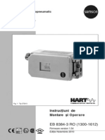 Seria 3730 Pozi Ioner Electropneumatic Tip 3730-3: Cu Comunica Ie Hart