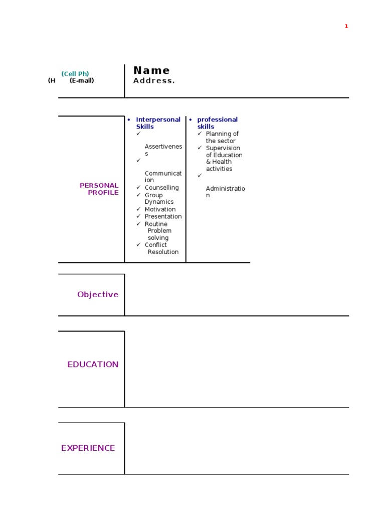 Personal Profile and Skills Overview | PDF
