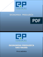 I Predavanje - Ekonomika Preduzeca Kao Nauka Izmjenj USB