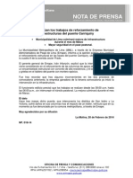 NP. 018-14 Municipalidad de Lima Inicia Los Trabajos de Reforzamiento de Las Estructuras Del Puente Carriquiry