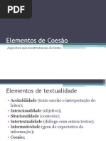 Slide elementos de Coesão