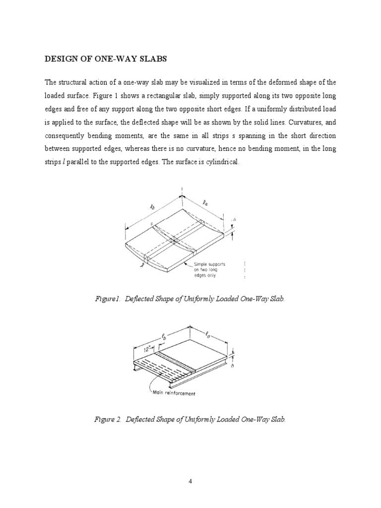 One-Way Slab Design Explained | PDF