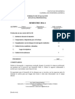 Formato de Evaluación Estancia Profesional 2014-1