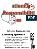 Patient's Responsibilities