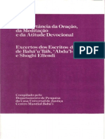 Importância Da Oração, Meditação e Atitude Devocional PDF