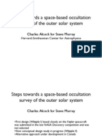 Steps Towards A Space-Based Occultation Survey of The Outer Solar System