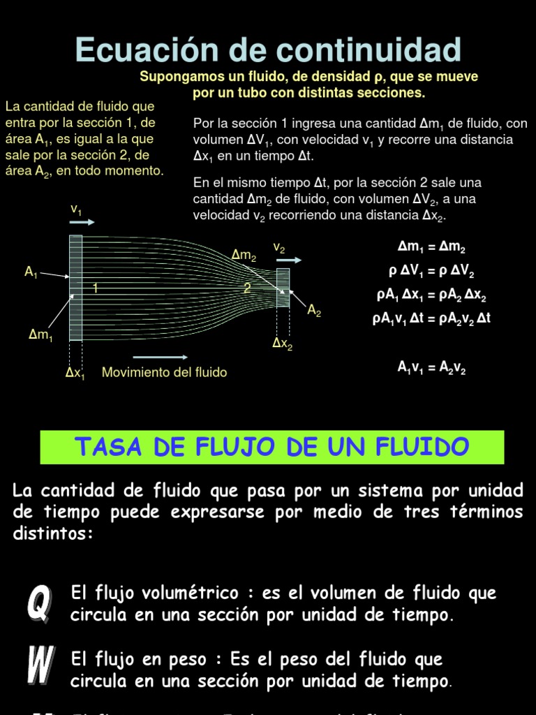 Ecuación de Continuidad | PDF