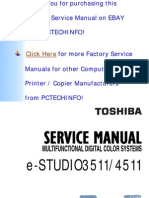 E-Studio 3511, E-Studio 4511 Parts, Service Handbook, Service Manual, Service Support Guide, Imaging Manual