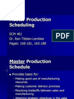 Master production scheduling