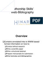 Authorship Skills Module 4 Web-Bibliography 2012 09