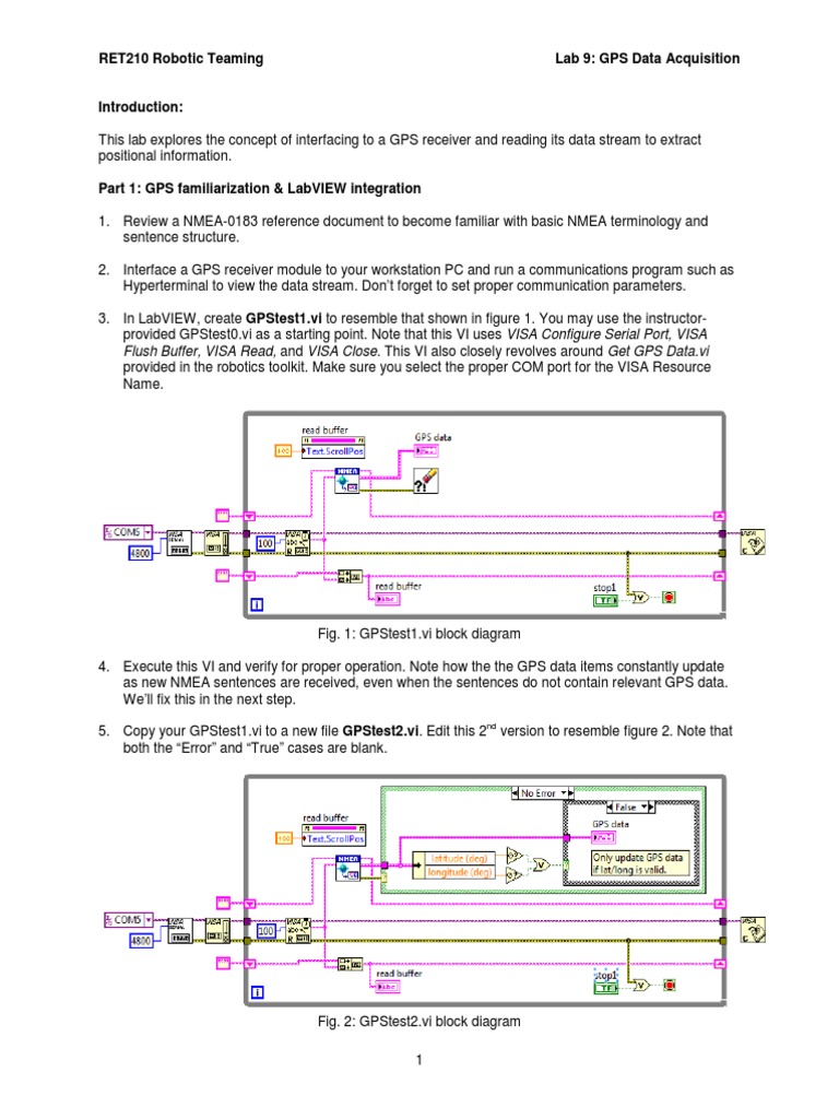 LabVIEW GPS Data Acquisition Guide | PDF | Global Positioning System ...