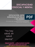 Presentación de Discapacidad Psicosocial