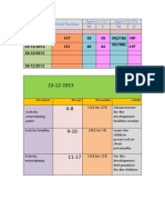 Monday - 12-2013 32: Date Total Number Ages (3-11) Ages (12-17) M F M F