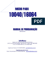 Manual de Programacao Pabx 16064