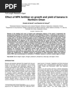 Download Al-Harthi and Al-Yahyai-Effect of NPK Fertilizer on Growth and Yield of Banana in Northern Oman by Al-Yahyai SN20820771 doc pdf