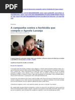 A campanha contra o herbicida que compôs o Agente Laranja