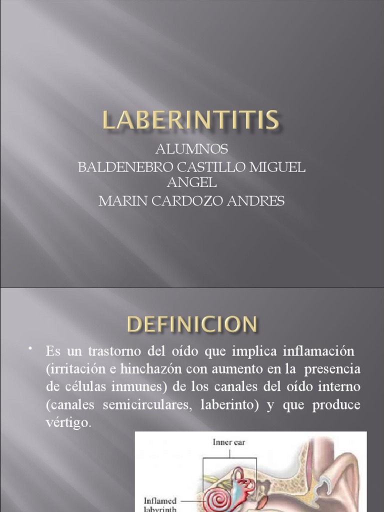 Laberintitis: Síntomas y Tratamiento | PDF | Enfermedades y trastornos ...