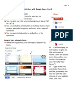 Green - Helpful Hints With Google Docs Part 2
