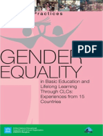 Gender Equality: Basic Education and Lifelong Learning