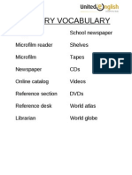 Library Vocabulary 21-36