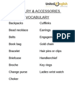 Jewelry & Accessories Vocabulary 1-17