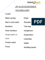 Jewelry & Accessories Vocabulary 18-33