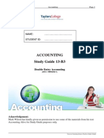 Double Entry Accounting 2014