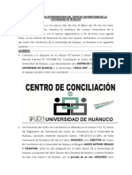 Acta de Asamblea Extraordinaria Del Consejo Universitario de La Universidad de Huanuco