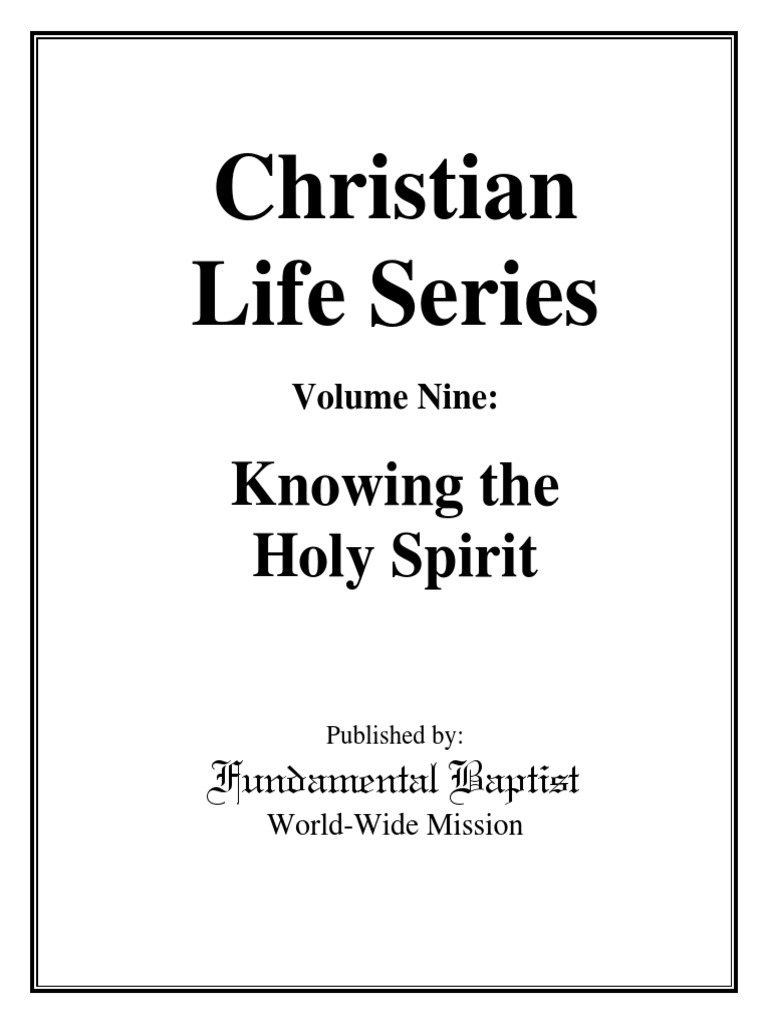 Knowing The Holy Spirit (Study Materials) | PDF | God In Mormonism ...