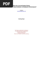 Download Does the Journal Impact Factor help make a Good Indicator of  Academic Performance  by Sudhanshu K Mishra SN20827453 doc pdf