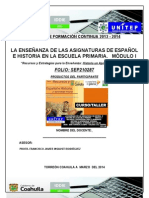 Formato-Productos-Curso-Taller- LA ENSEÑANZA DEL ESPAÑOL Y LA HISTORIA -2013-2014-Unitep053-Atp-Fjir-Lxb