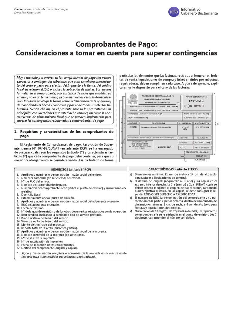 Comprobantes de Pago PDF | PDF