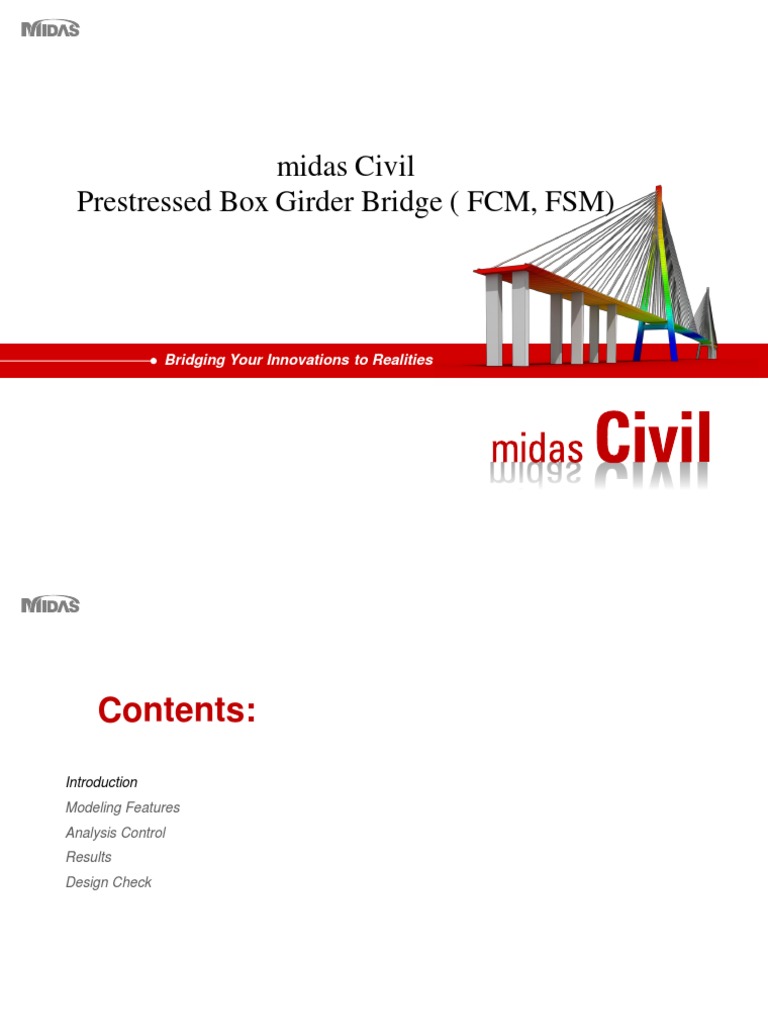 Tutorial Midas | PDF | Beam (Structure) | Prestressed Concrete